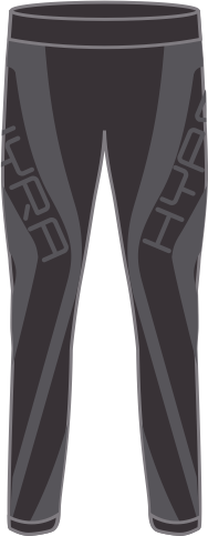 Термобелье женское-брюки  HYRA.   Арт: HLI9427-156-black-anthracite